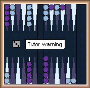 the tutor warns