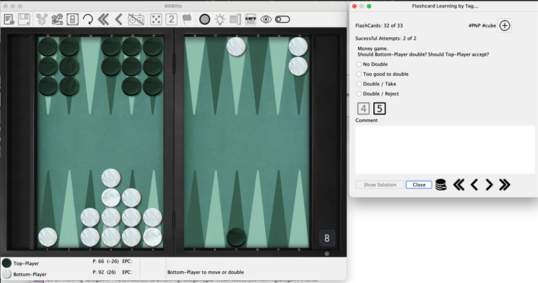 a cube decision flash card, the answer
